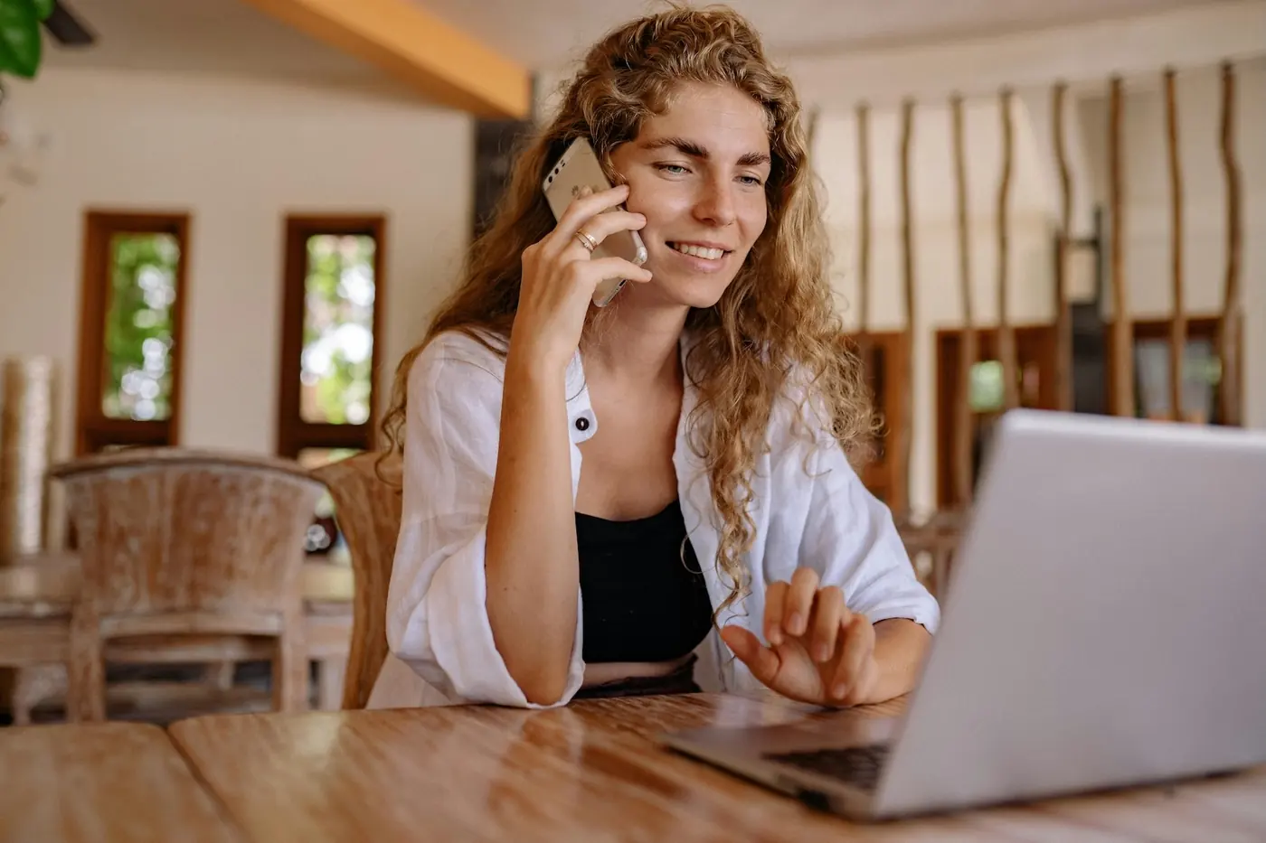 Parent on a video call with a remote special education advocate for IEP help in Ohio